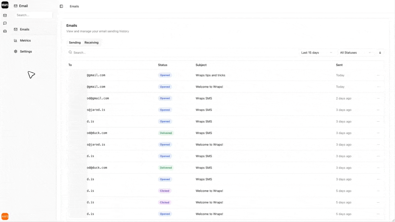 Wraps local console dashboard
